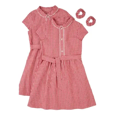 Nutmeg Traditional Gingham Red Dress Age 7-8 Years