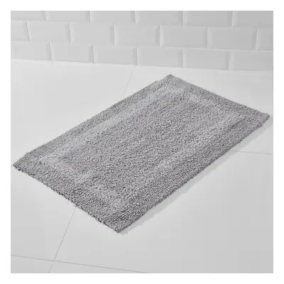 Morrisons Silver Grey Reversible Bath Mat