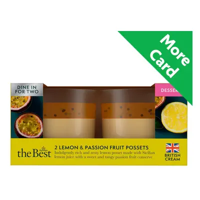 Morrisons The Best 2 Lemon & Passion Fruit Possets