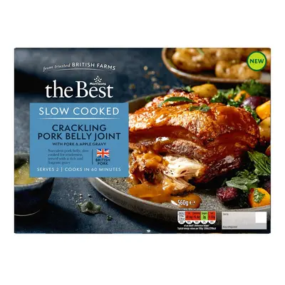 Morrisons The Best Slow Cooked Crackling Pork Belly Joint