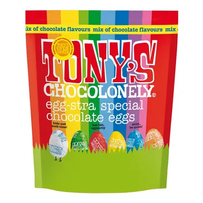 Tony's Chocolonely Egg-stra Special Chocolate Easter Eggs Mixed Pouch 230g