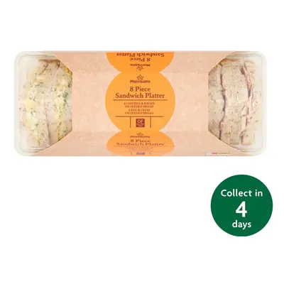 Gluten Free Sandwich Platter (8 Pieces) - Eat On Same Day