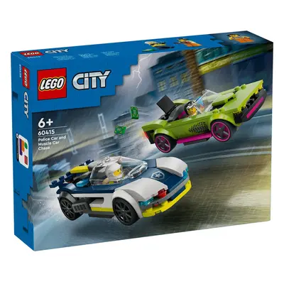 Lego City Police Car And Muscle Car Chase