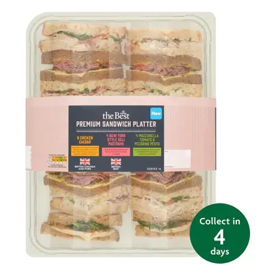 The Best Premium Sandwich Platter (16 Pieces) - Eat On Same Day