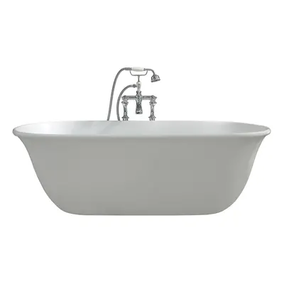 BC Designs Omnia Cian Solid Surface Freestanding Bath 1615mm x 760mm, Khaki Green