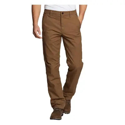 Eddie Bauer Mens Snowcat Fleece Lined Canvas Pants (Hazelnut)