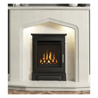 Elgin & Hall Deepline HE Inset Gas Fire with Cast Stove Fascia