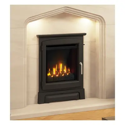 Elgin & Hall Mid Depth HE Inset Gas Fire with Cast Stove Fascia