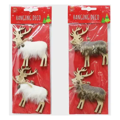 Shaggy Reindeer Decorations