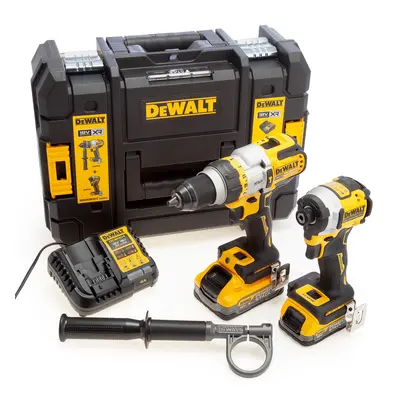 Dewalt Dck2052H1E1T 18V Xr Combi Drill & Impact Driver Twin Pack (2 X Powerstack Batteries)