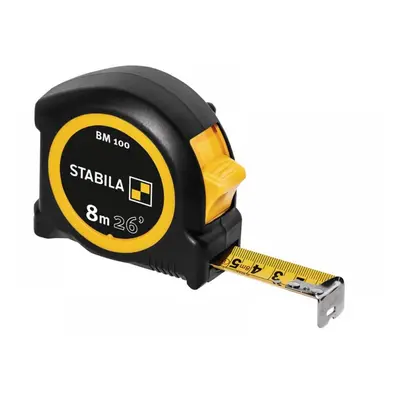 Stabila 19580 Bm 100 Compact Pocket Tape 8M/26Ft (Width 25Mm)