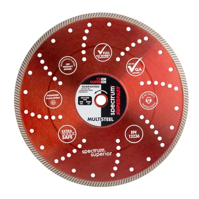 Ox Tools TX10R-350/20 Spectrum Superior Turbo Dia Blade - Multi-Steel - 350/20Mm EA