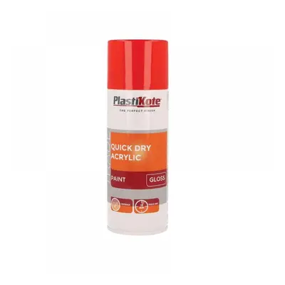 Plastikote 071014 Trade Quick Dry Acrylic Spray Paint Gloss Red 400Ml