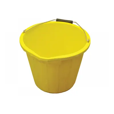 Faithfull Heavy-Duty Bucket 14 Litre (3 Gallon) - Yellow