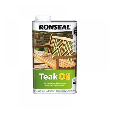 Ronseal 35821 Garden Furniture Teak Oil Can 1 Litre