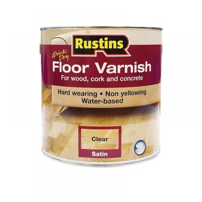 Rustins AFCS1000 Quick Dry Floor Varnish Satin 1 Litre