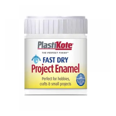 Plastikote 440005 Fast Dry Enamel Paint B5 Bottle Matt White 59Ml