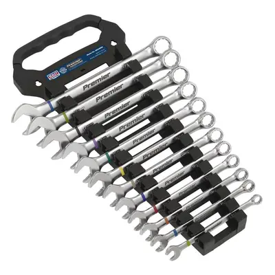 Sealey AK63950 Combination Spanner Set Anti-Slip 12Pc Metric - Platinum Series