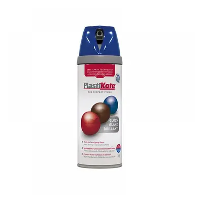 Plastikote 021111 Twist & Spray Gloss Pacific Blue 400Ml