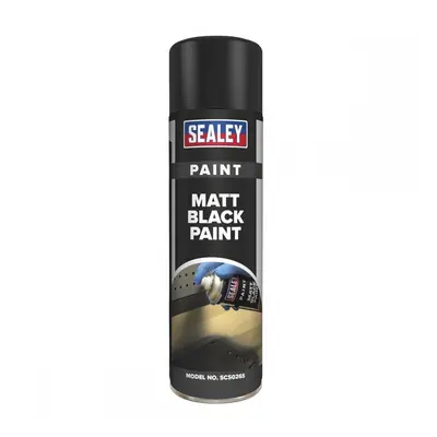 Sealey SCS026 Black Matt Paint 500Ml Pack Of 6