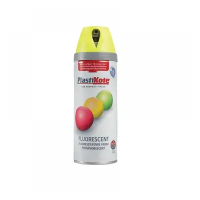 Plastikote 001901 Twist & Spray Fluorescent Yellow 400Ml