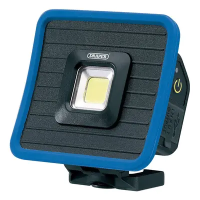 Draper 88595 Cob Led Rechargeable Mini Flood Light And Power Bank With Magnetic Base And Hanging