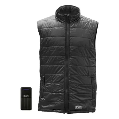 Sealey HG02KIT 5V Heated Puffy Gilet - 44in To 52in Chest With Power Bank 20Ah