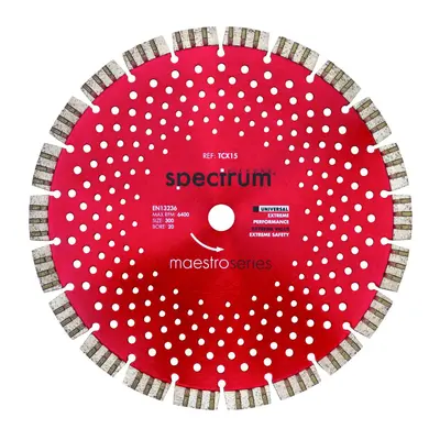 Ox Tools TCX15-300/20 Spectrum Maestro 15Mm Universal Turbo-Seg Dia Blade - 300/20Mm EA