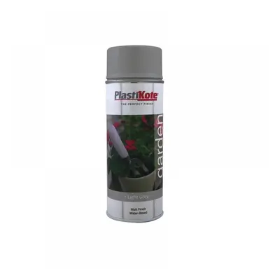 Plastikote 027209 Garden Colours Spray Paint Light Grey 400Ml