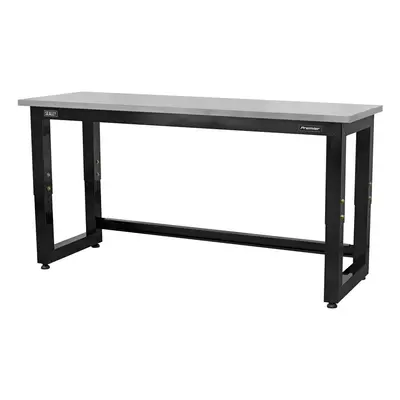 Sealey APMS23 Steel Adjustable Workbench With Stainless Steel Worktop 1830Mm - Heavy-Duty