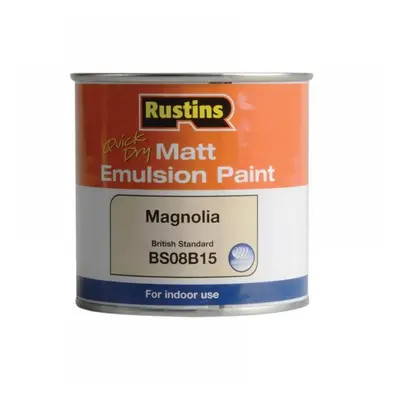 Rustins MEMLM250 Quick Dry Matt Emulsion Paint Magnolia 250Ml