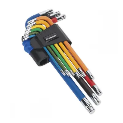 Sealey AK7193 Trx-Star* Key Set 9Pc Colour-Coded Long