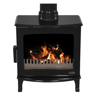 Carron 5Kw Black Enamel Wood Burning Ecodesign Stove