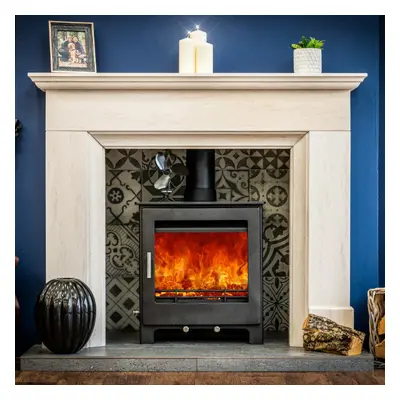 Woodford Lowry 5XL Widescreen Wood Burning / Multifuel Ecodesign Stove