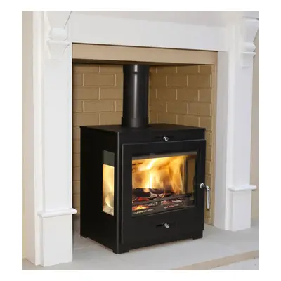 Bohemia X40 Cube Panorama DEFRA Approved Wood Burning / Multifuel Ecodesign Stove