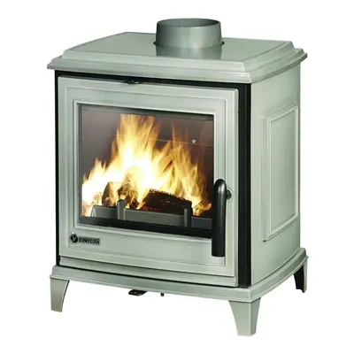 Invicta Sedan S Grey Enamel 5kW Wood Burning Ecodesign Stove