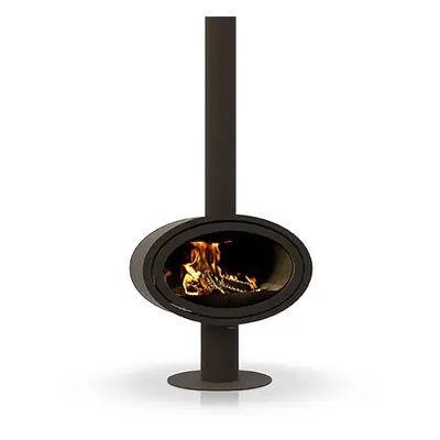 Dik Geurts Oval Front 7.9kW Wood Burning Ecodesign Pedestal Stove