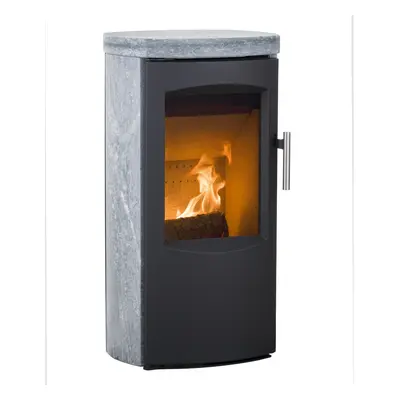 Heta Scanline 7B Complete Soapstone 4.5kW Wood Burning / Multifuel Stove