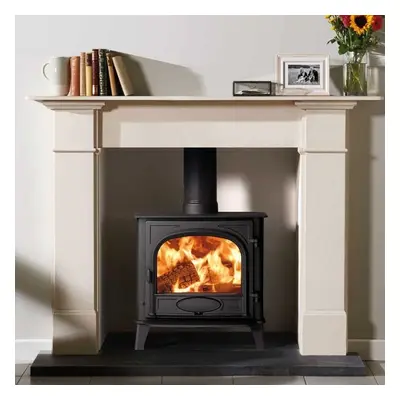 Stovax Stockton 5W Widescreen Wood Burning / Multifuel Ecodesign Stove - Single Door