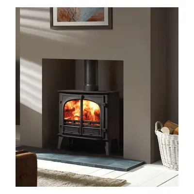 Stovax Stockton 8 Wood Burning / Multifuel Double Door Ecodesign Stove