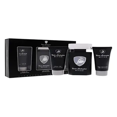 Lamborghini Mitico Gift Set 125ml EDT + 100ml Shower Gel + 100ml Aftershave Balm