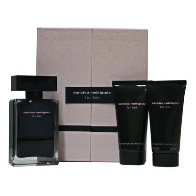 Narciso Rodriguez for Her Gift Set 50ml EDT + 50ml Body Lotion + 50ml Shower Gel