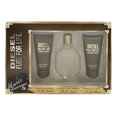 Diesel Fuel For Life Eau De Toilette 3 Piece Gift Set: Eau De Toilette 50ml - 2 X Shower Gel 50m