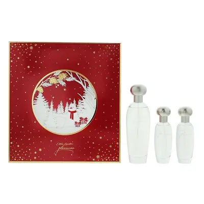 Estée Lauder Pleasures 3 Piece Gift Set: Eau De Parfum 100ml - Eau De Parfum 30ml - Eau De Parfu