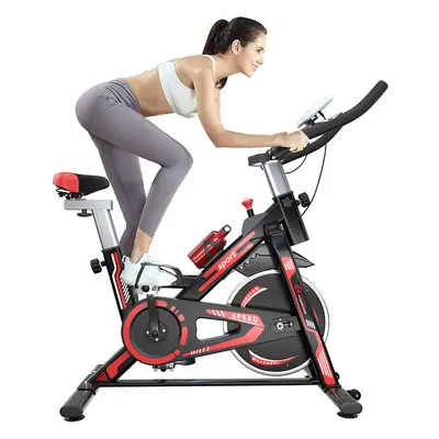 Exercise Bike Indoor Stationary Cycling Bike with LCD Display for Home Cardio Gym 10KG Flywheel