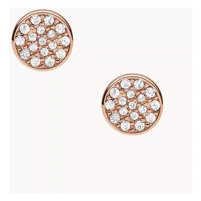 Fossil Outlet Women's Rose Gold-Tone Brass Earrings