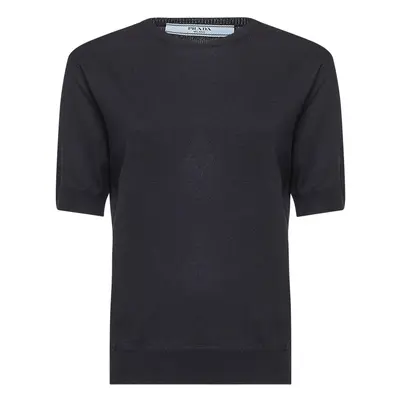 PRADA ABBIGLIAMENTO | Blue wool crewneck sweater | Women