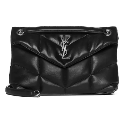 SAINT LAURENT | Puffer small YSL logo quilted leather bag | Women