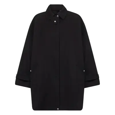 TOTEME | Black organic cotton oversized trench jacket | Women