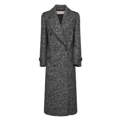 BLANCA VITA | Onyx chevron Colle double-breasted coat | Women